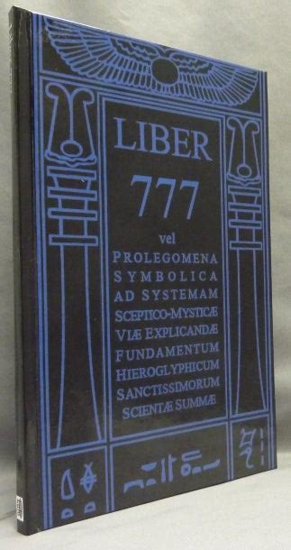 Liber 777 vel Prolegomena Symbolica Ad Systemam .